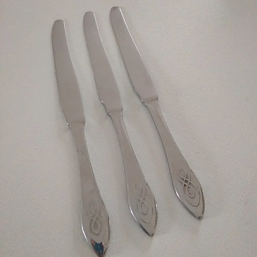 Ikea Natt 3 Dinner Knives Glossy